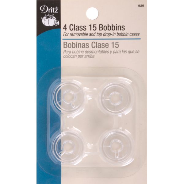 Dritz Class 15 Bobbins (4 Pack)