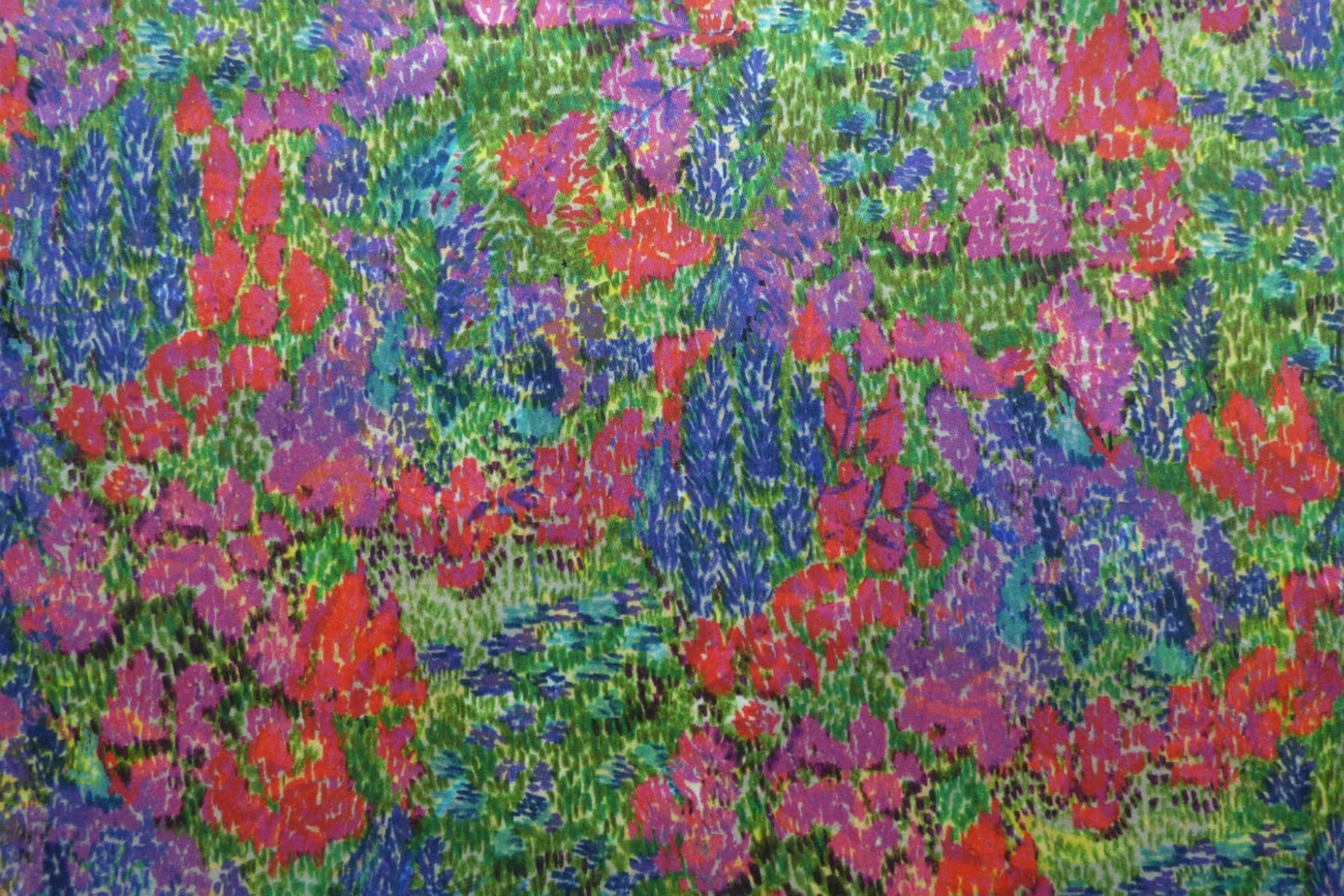 Stretch Cotton Sateen - Colour Sketch Meadow