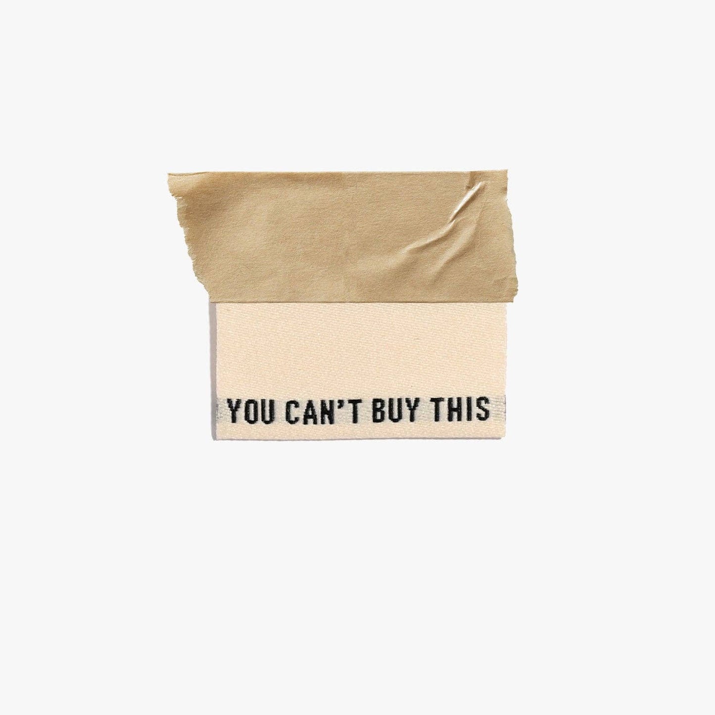 You Can't Buy This (Bk/Cream) Woven Labels | Case of 6 units