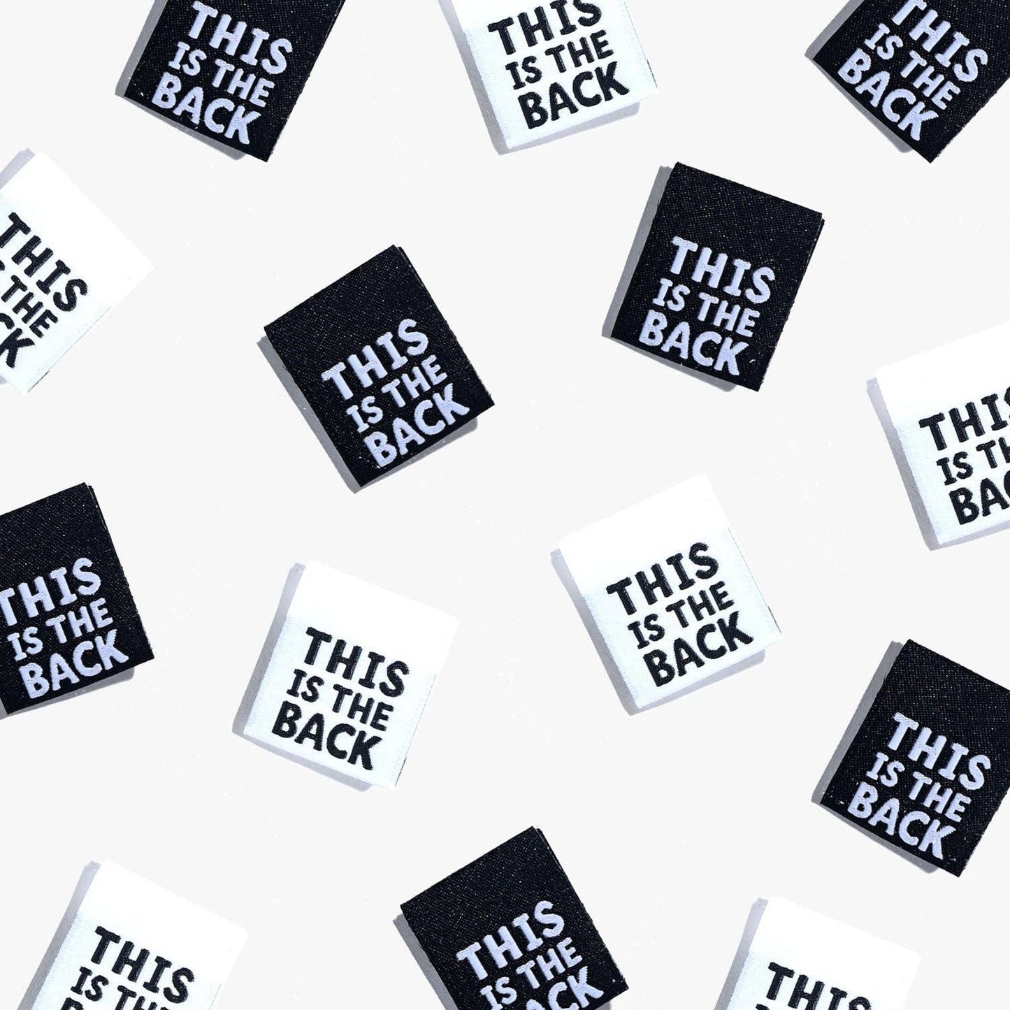 This is The Back Woven Labels | Case of 6 units