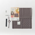 Sashiko Hidamari Pair of Coasters Kit - Gray