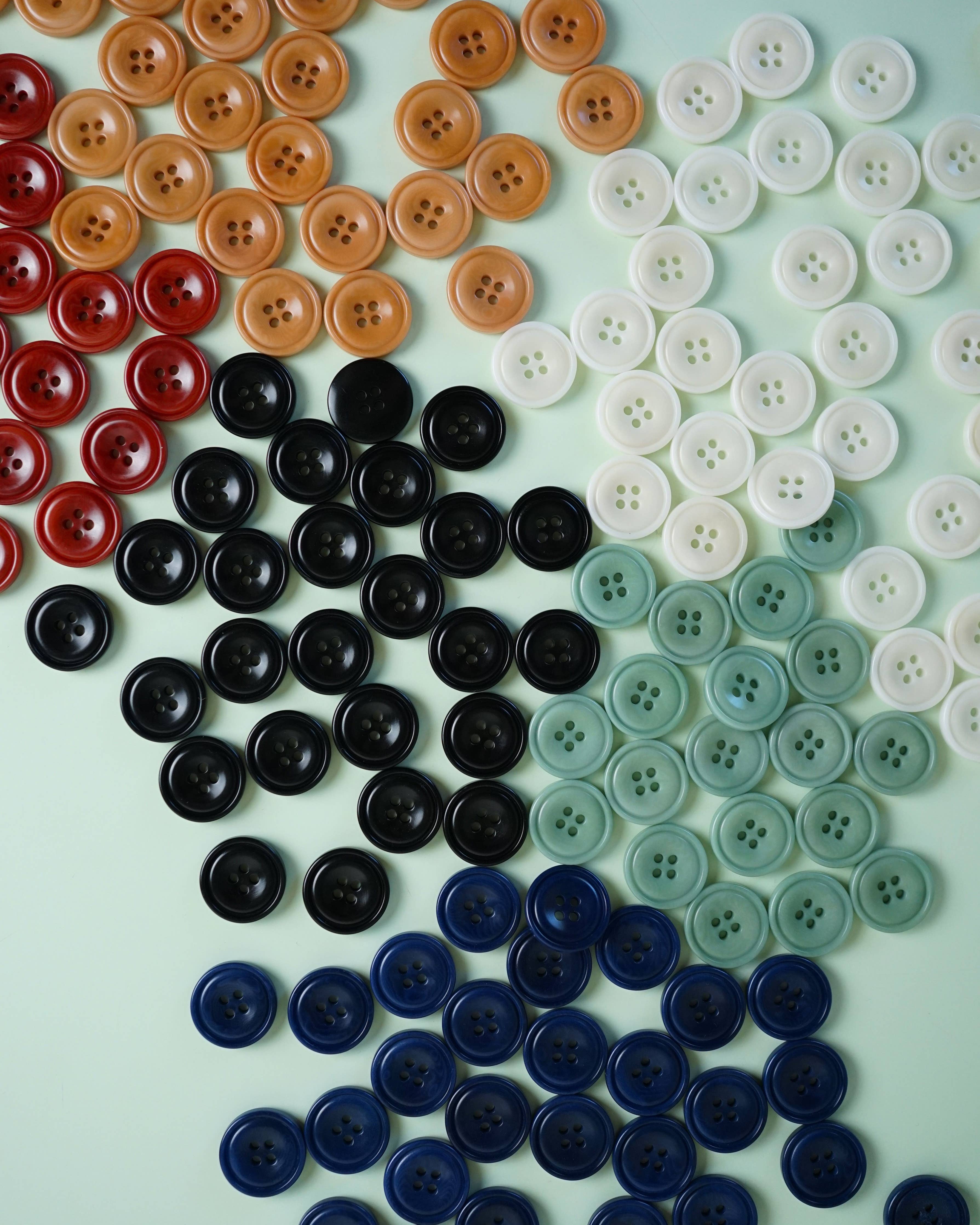 Amber 3/4" Corozo Nut Buttons
