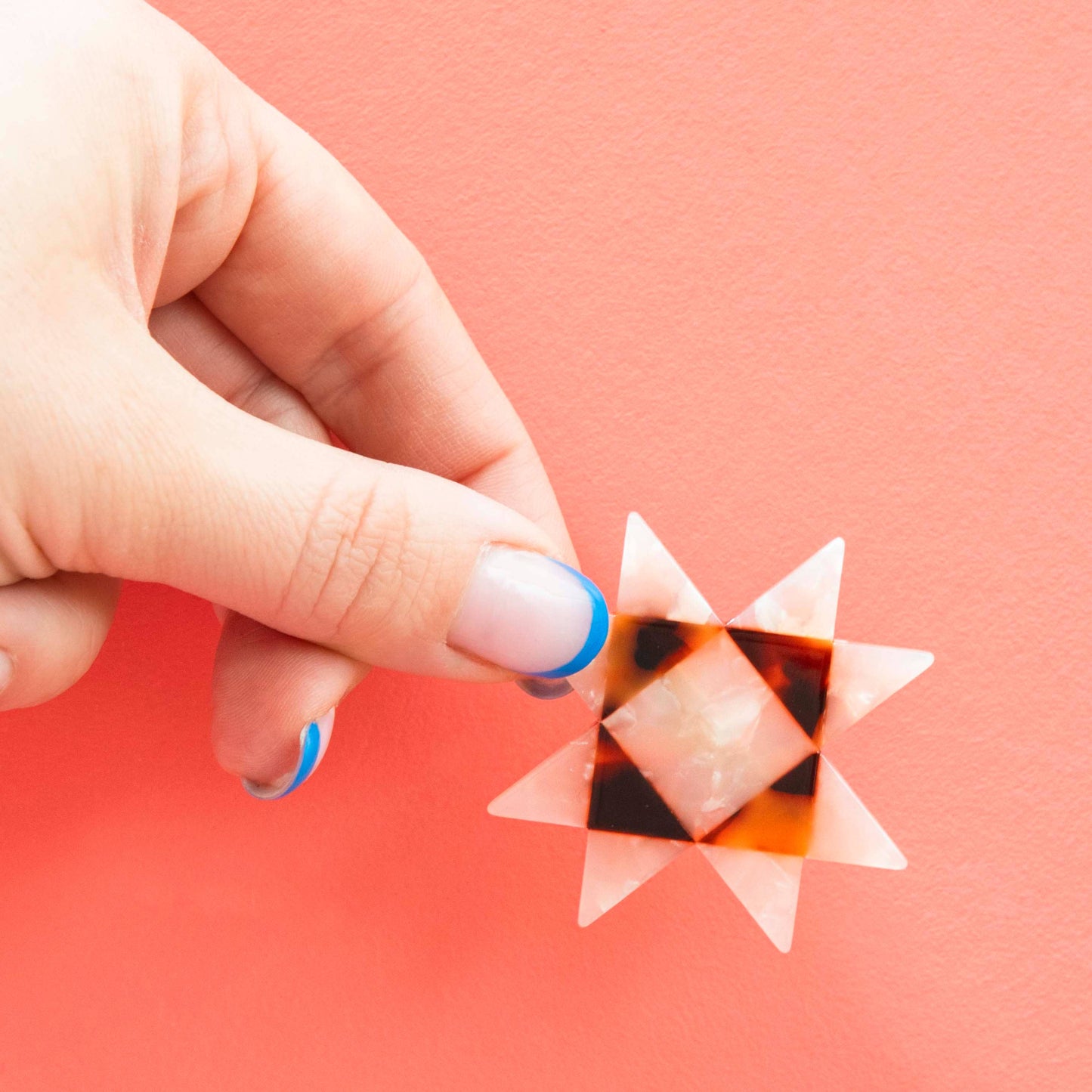 Sawtooth Star Hair Clip - Quilt Hair Accessories