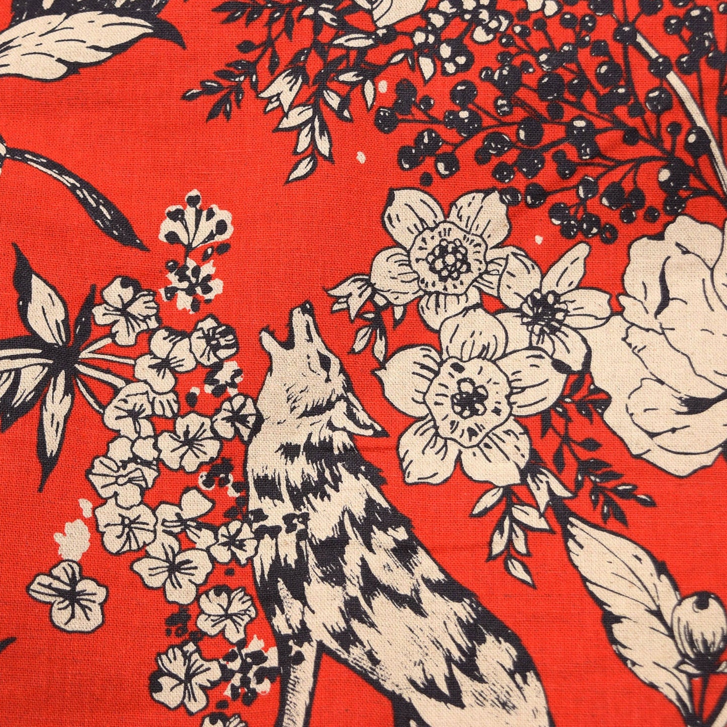 Echino Wonder Cotton Linen Canvas - Red