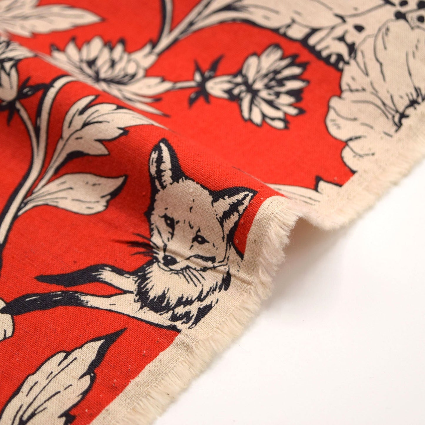 Echino Wonder Cotton Linen Canvas - Red