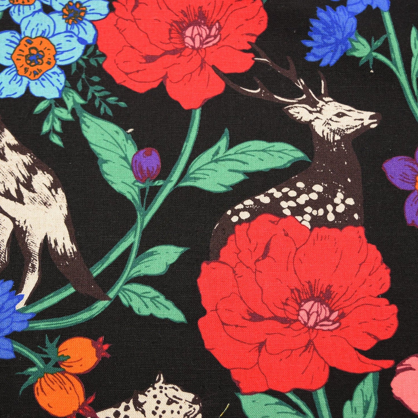 Echino Wonder Cotton Linen Canvas - Black
