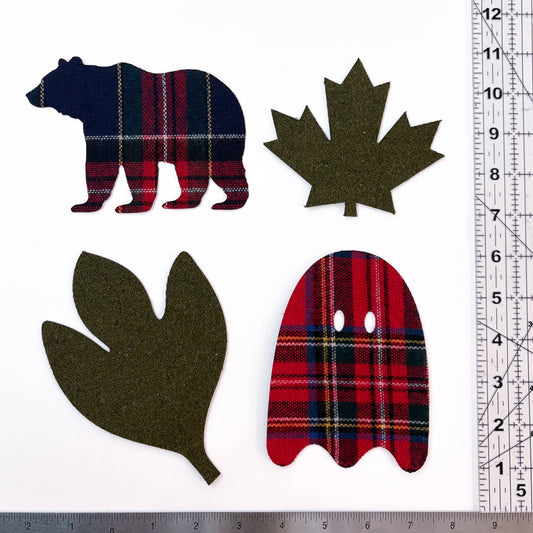 Iron-on Wool Patches - Medium