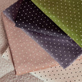 Polka Dot Fine Wale Corduroy - Matcha Leaf