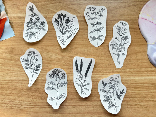 Stick and Stitch Embroidery Patterns - Dye Plants