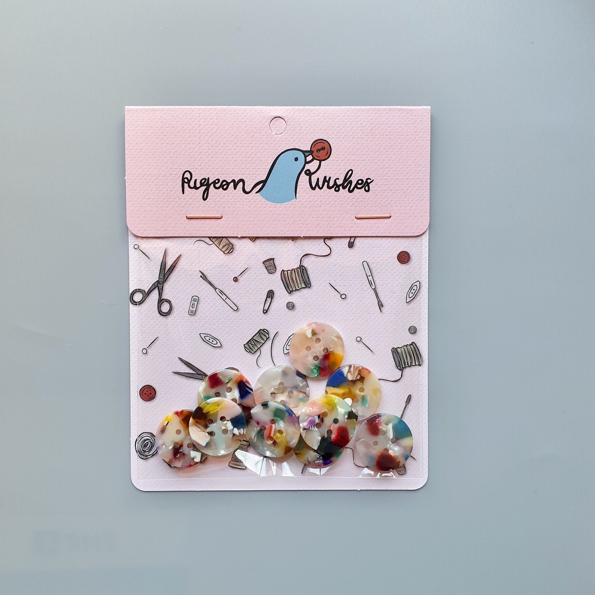 Painterly Medium Buttons (20mm)