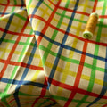 Heavy Cotton Canvas - Rainbow Grid