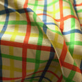 Heavy Cotton Canvas - Rainbow Grid