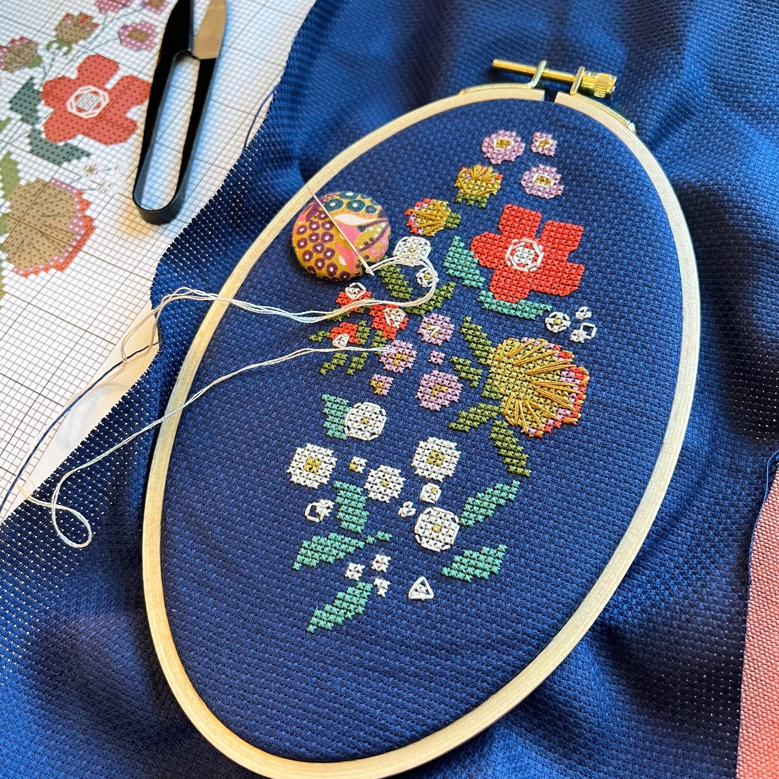 Forget-Me-Knots Cross Stitch Kit
