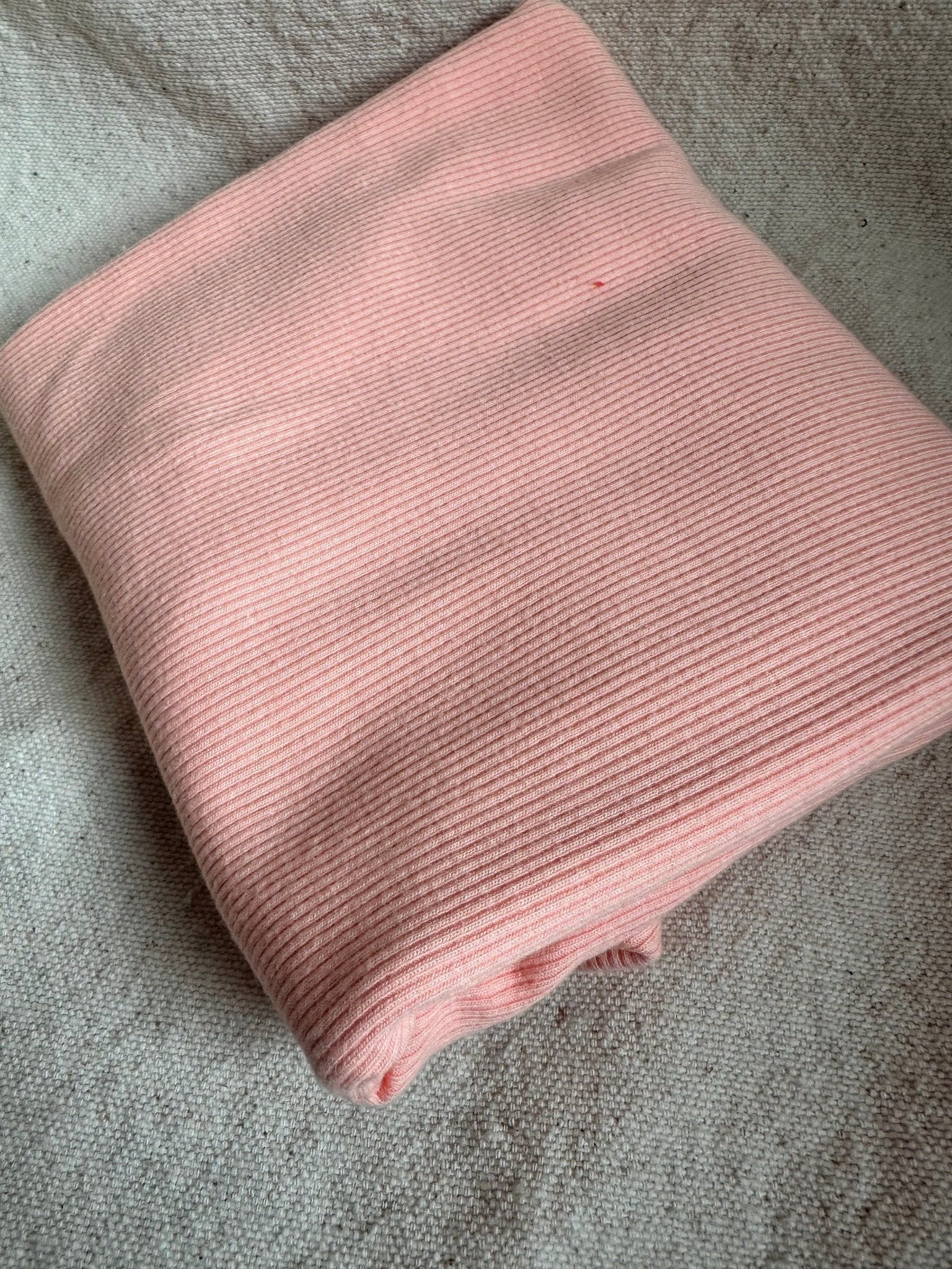 Organic American Milled Cotton Rib - Grapefruit