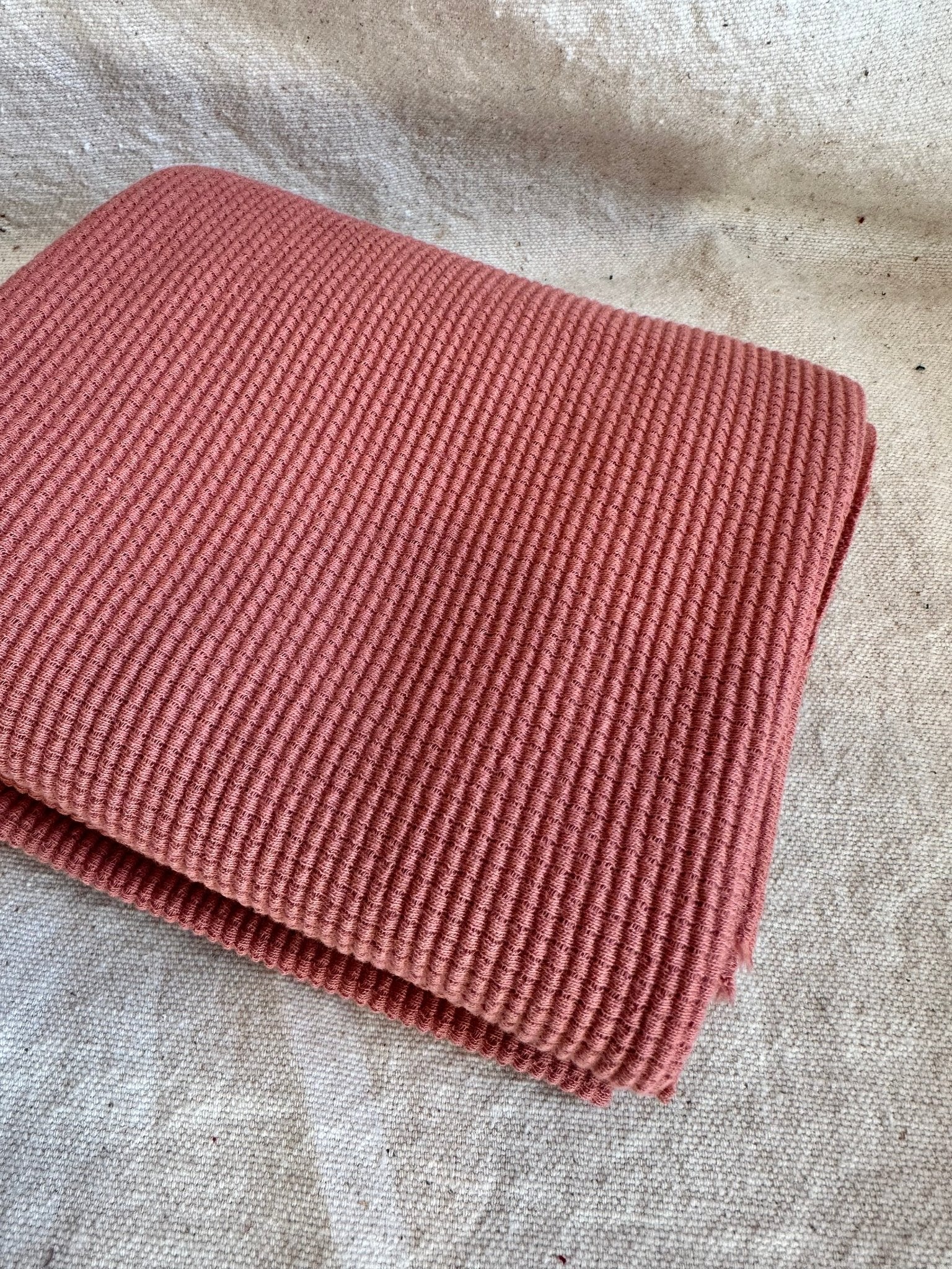 Organic American Milled Cotton Waffle - Berry