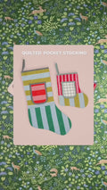 Matchy Matchy Sewing Club Quilted Pocket Stocking - PDF Pattern