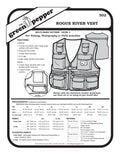 image of the cover of the Rogue River Vest sewing pattern