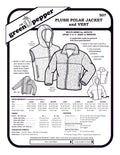 Image of the cover of the Plush Polar Jacket and vest sewing pattern