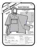image for cover for sewing pattern for 511 rain ponch.