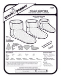Image of pattern cover for Polar Slippers sewing pattern