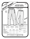 Image of front of sewing pattern cover for 530 Children's Fleece Polar Pants