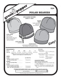 image of cover of 4 Polar Beanies sewing pattern