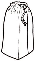 Line drawing of  a stuff sack
