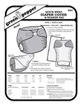 image of 554 Quick-Wrap Diaper Cover & Soaker Pad sewing pattern cover.