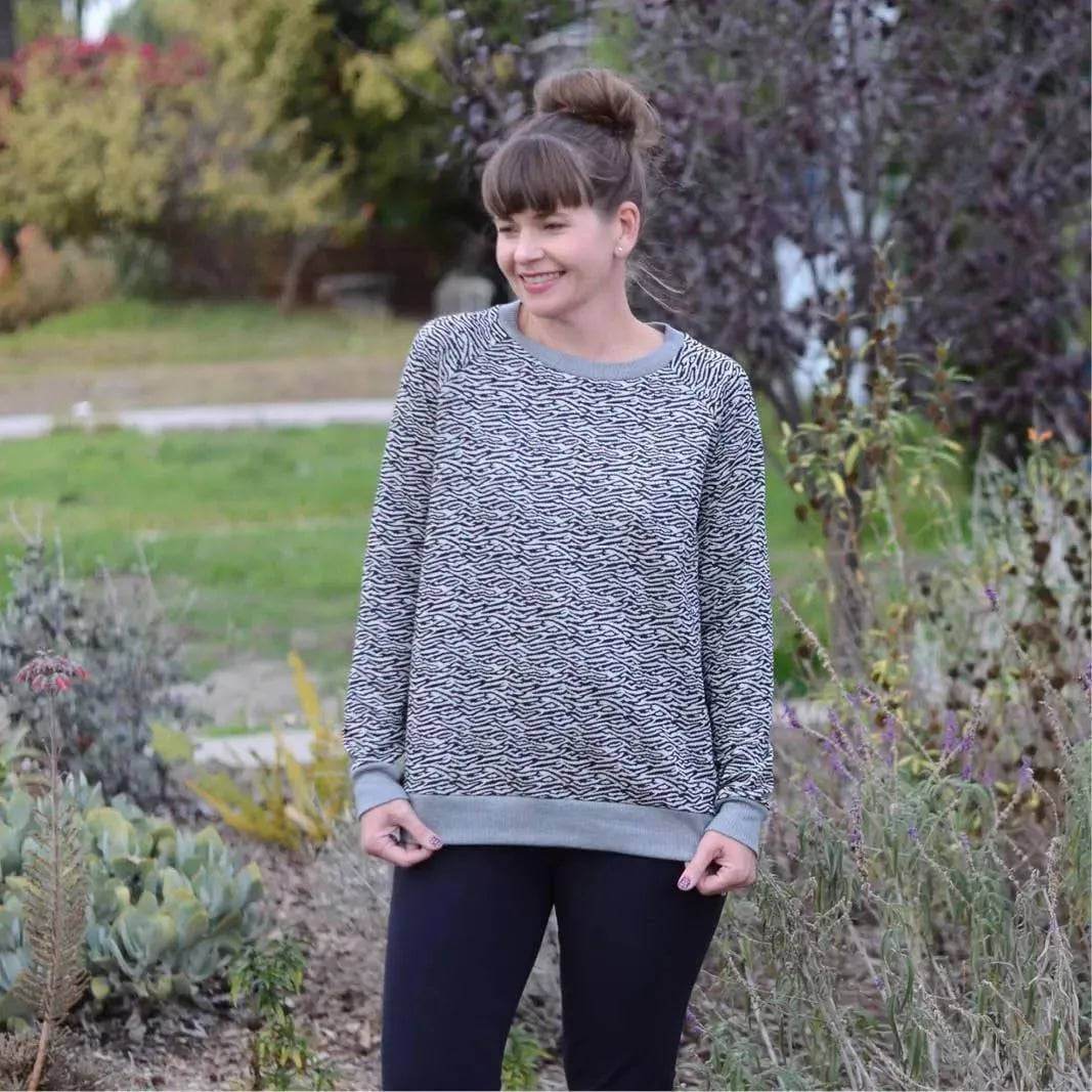 Boxy Raglan Sweater sewing pattern Wardrobe By Me