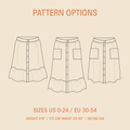 Front Button Skirt Pattern Wardrobe By Me