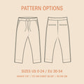 Easy pants Sewing Pattern Wardrobe By Me