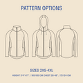 Men's Fleece jacket pattern Wardrobe By Me