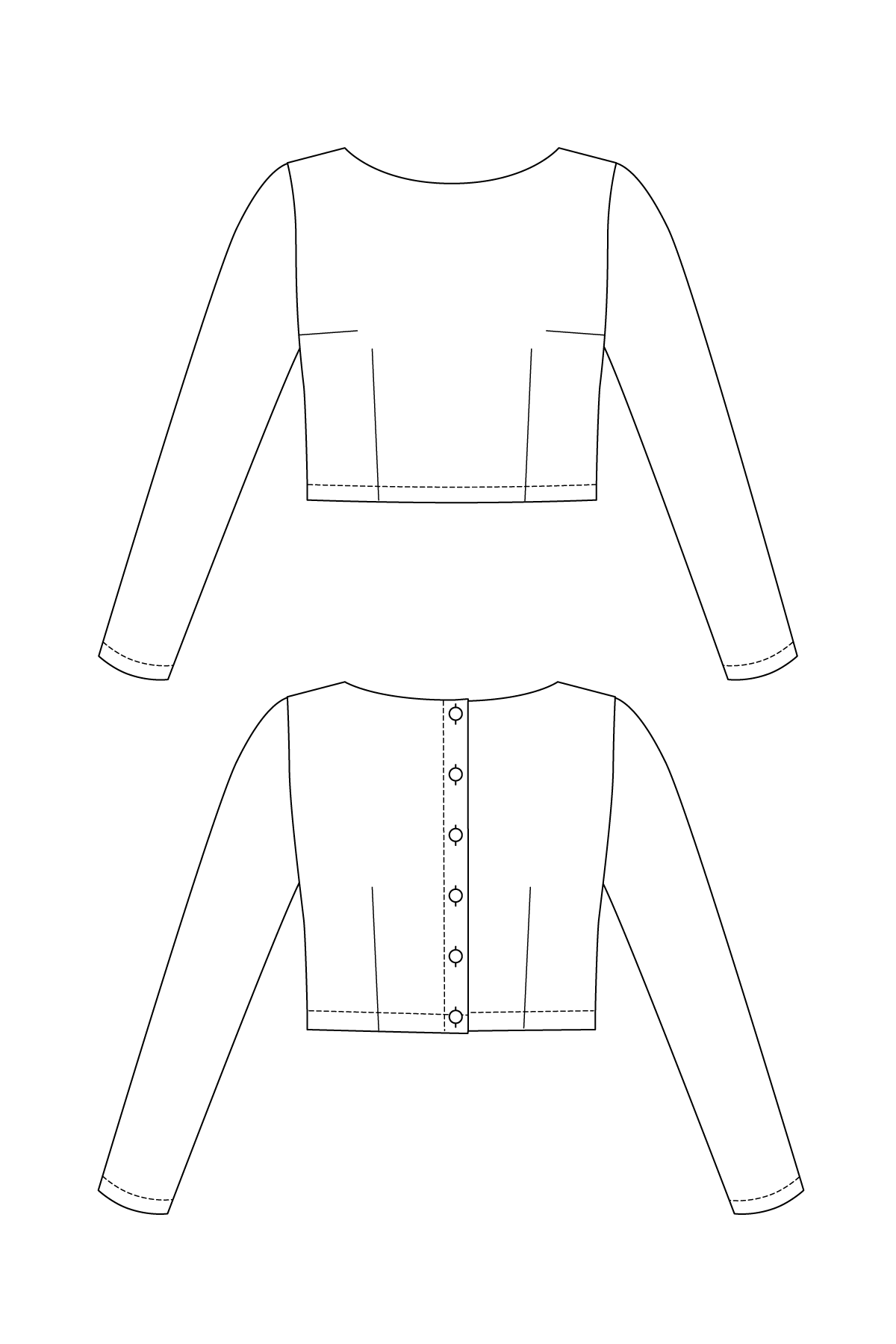 KANERVA button-back tee