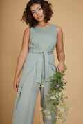 Wrap knit jumpsuit sewing pattern