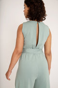 Jumpsuit with a back vent sewing pattern