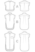 Kalle Shirt + Shirtdress Pattern