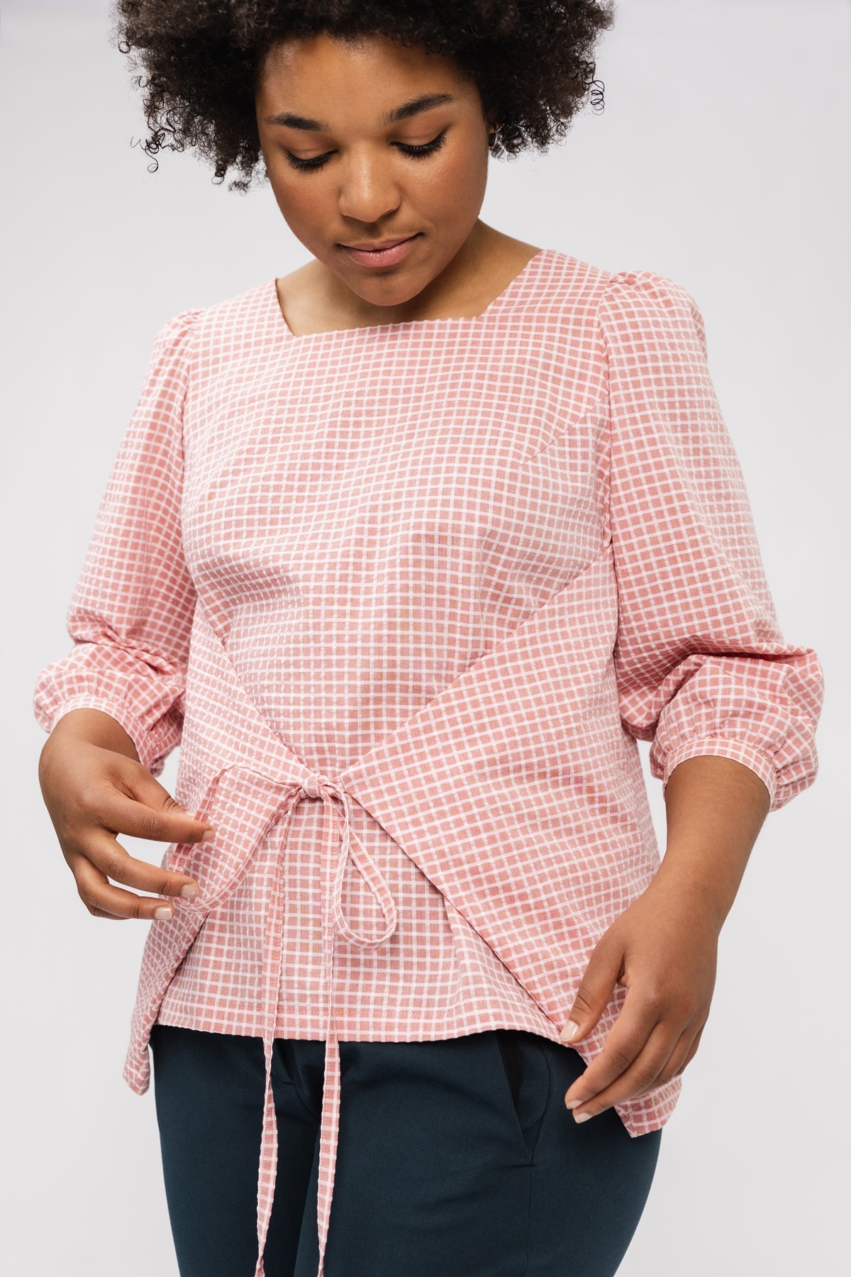 Puff sleeve blouse sewing pattern