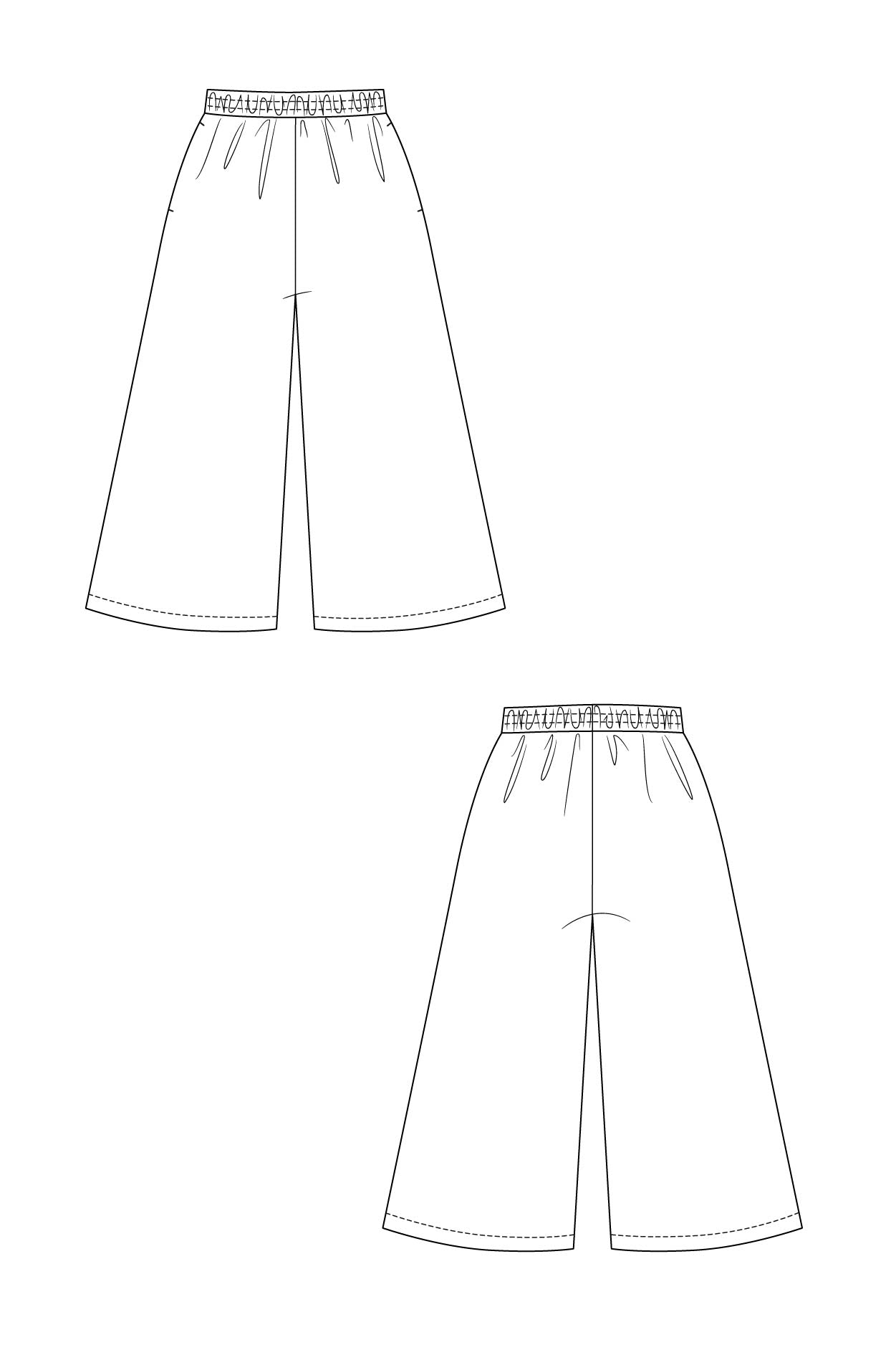 NINNI elastic waist culottes