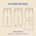 Sweatpants sewing pattern