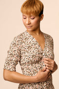 V-neck dress sewing pattern
