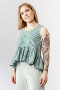 Top with uneven hem sewing pattern