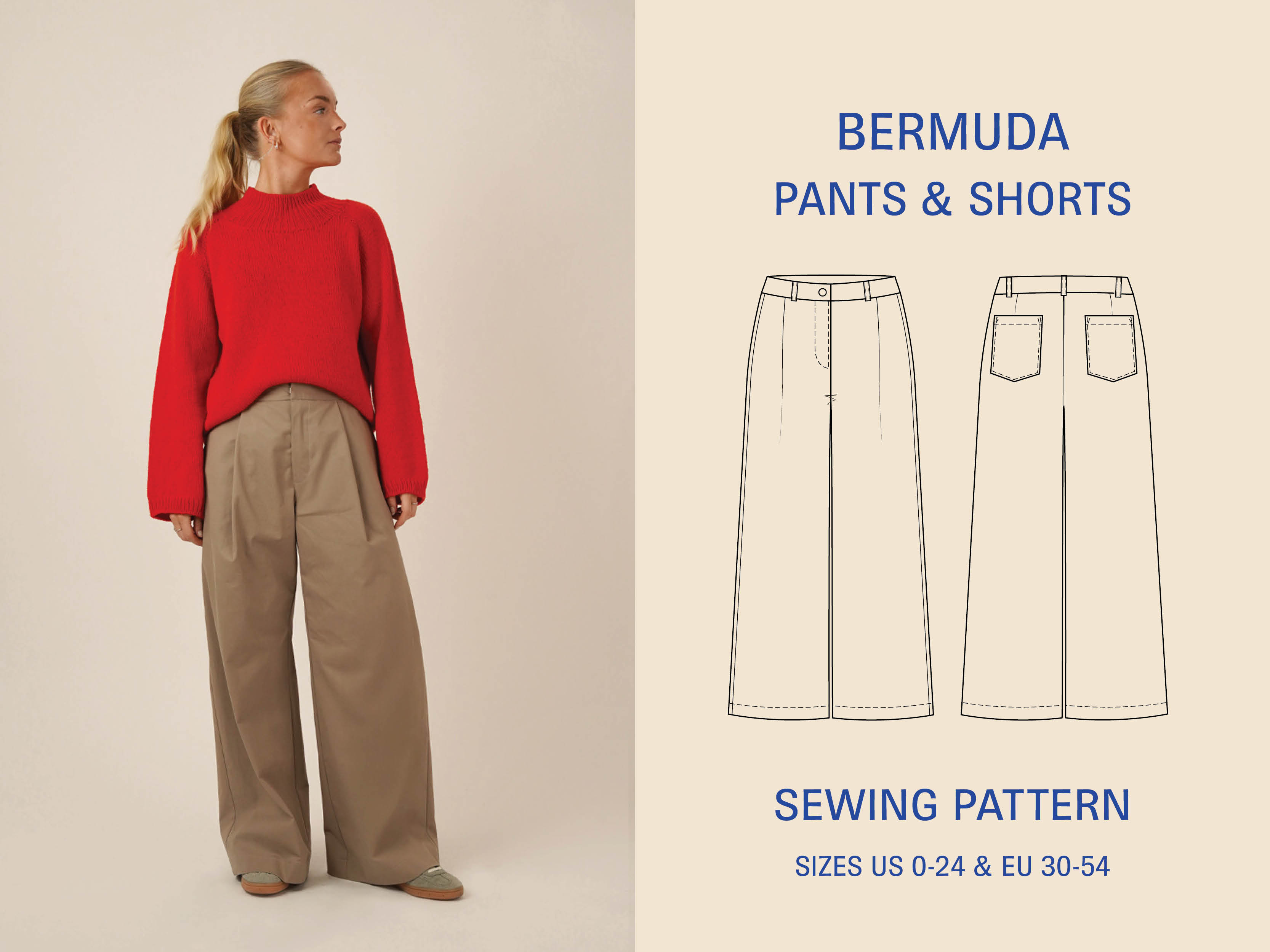 WBM-Bermuda Pants and shorts sewing pattern