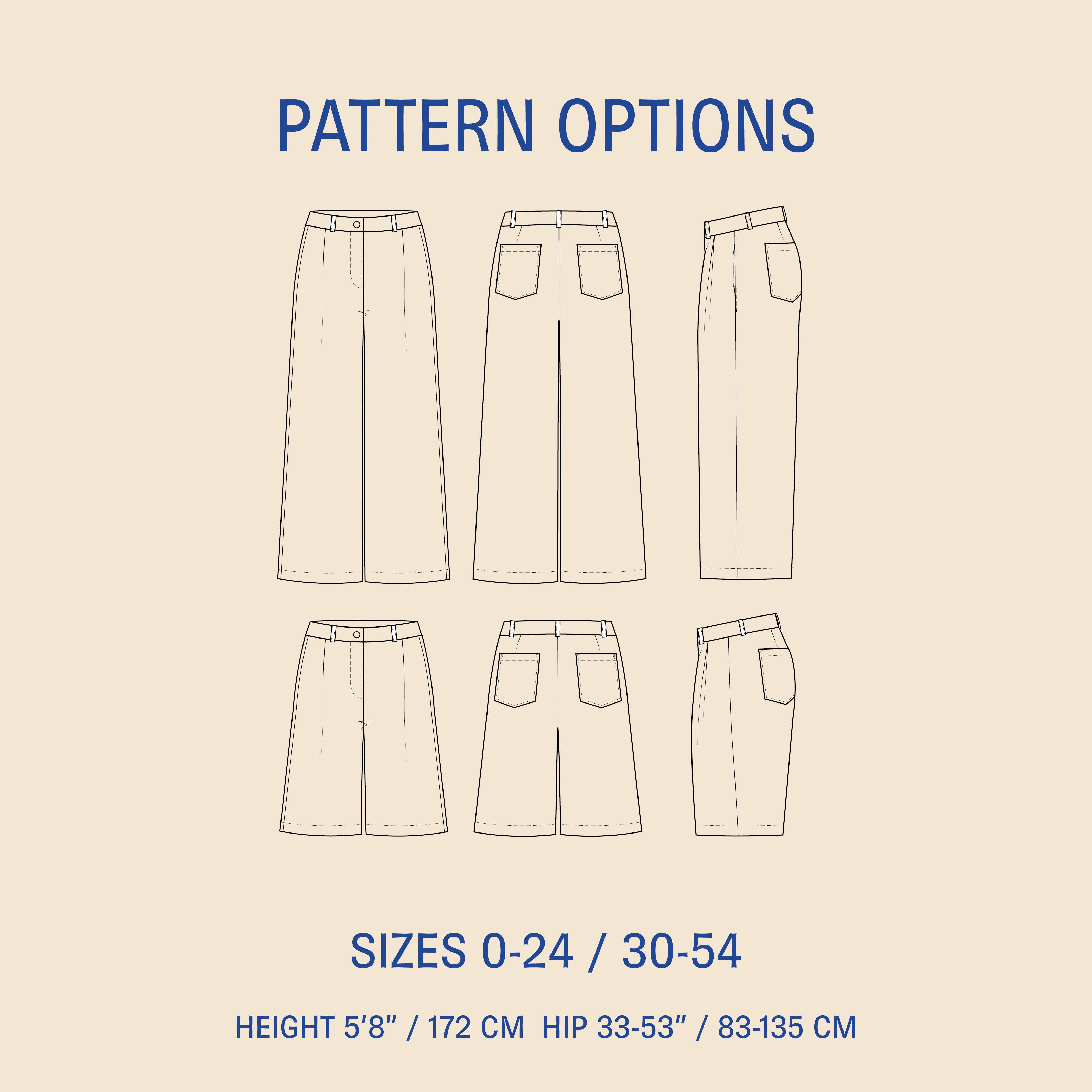 WBM-Bermuda Pants and shorts sewing pattern
