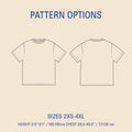 Big T-shirt sewing pattern