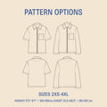 Men's Zip Shirt Sewing Pattern