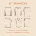 Wardrobe Builder T Shirt sewing pattern Wardrobe By Me