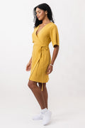 AARIA mini wrap dress
