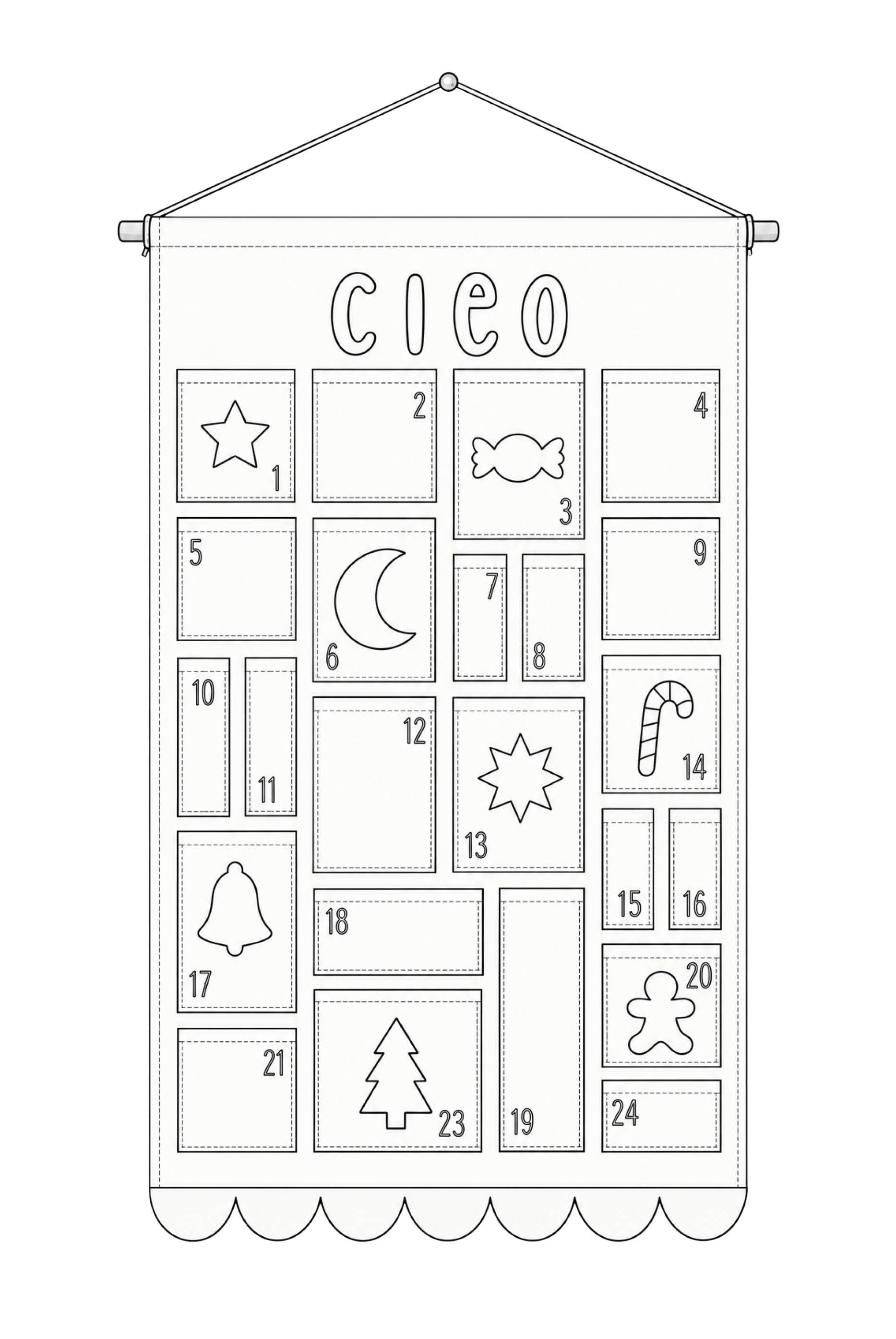 DIY Adventskalender Nähen Schnittmuster