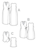 Aylin Wrap Dress + Vest 