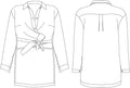 Blouse plissée Henriette
